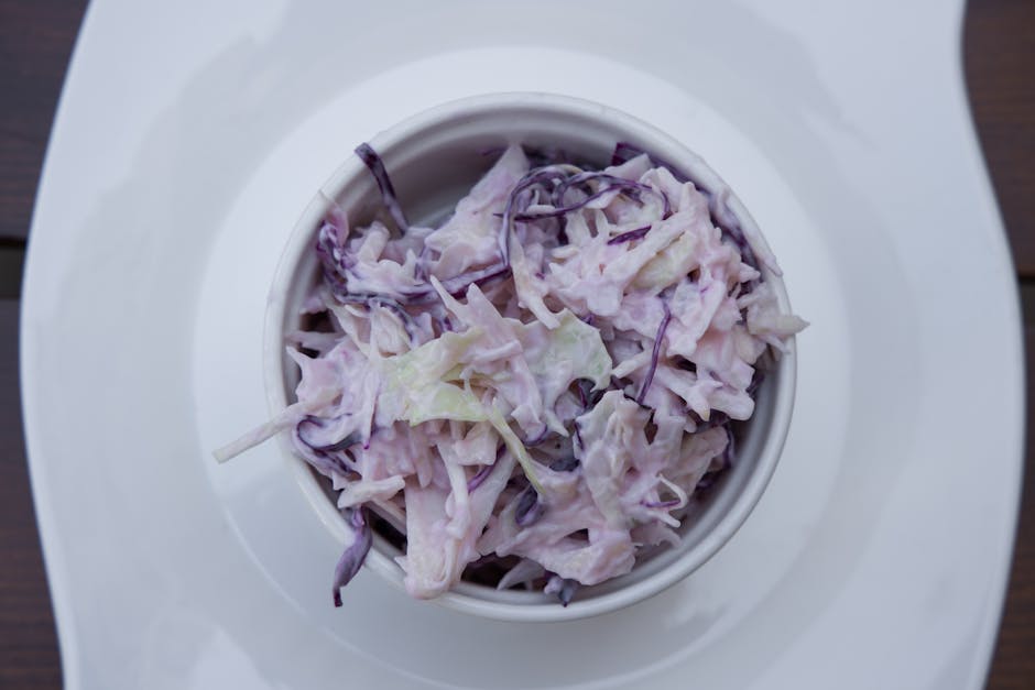 Coleslaw med grillet paprika