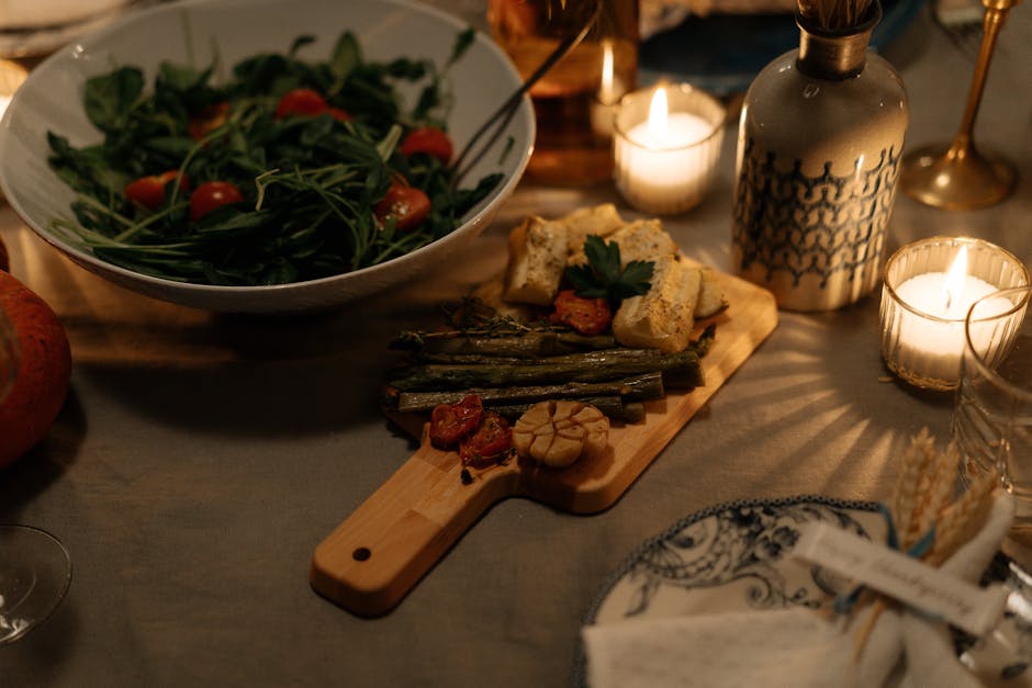 Ristet aspargessalat med sprø salvie