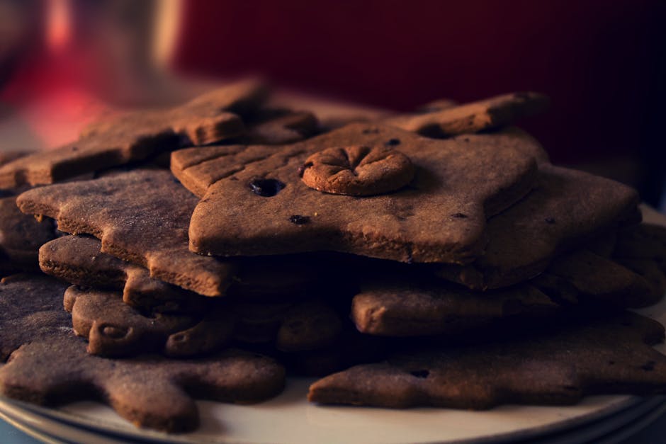 Sjokolade- og ingefær-shortbreadkjeks