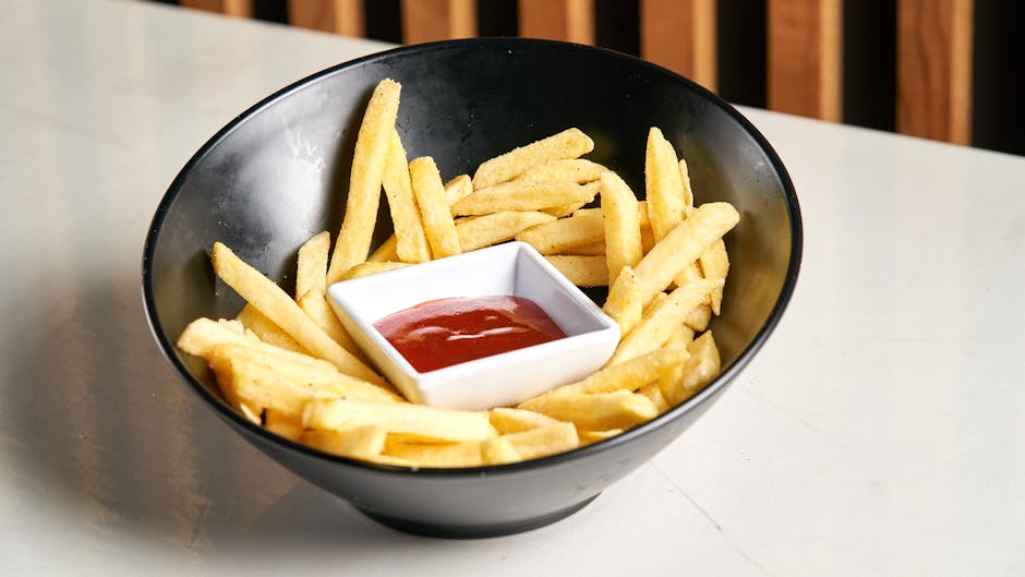 Sprø dobbelstekte pommes frites