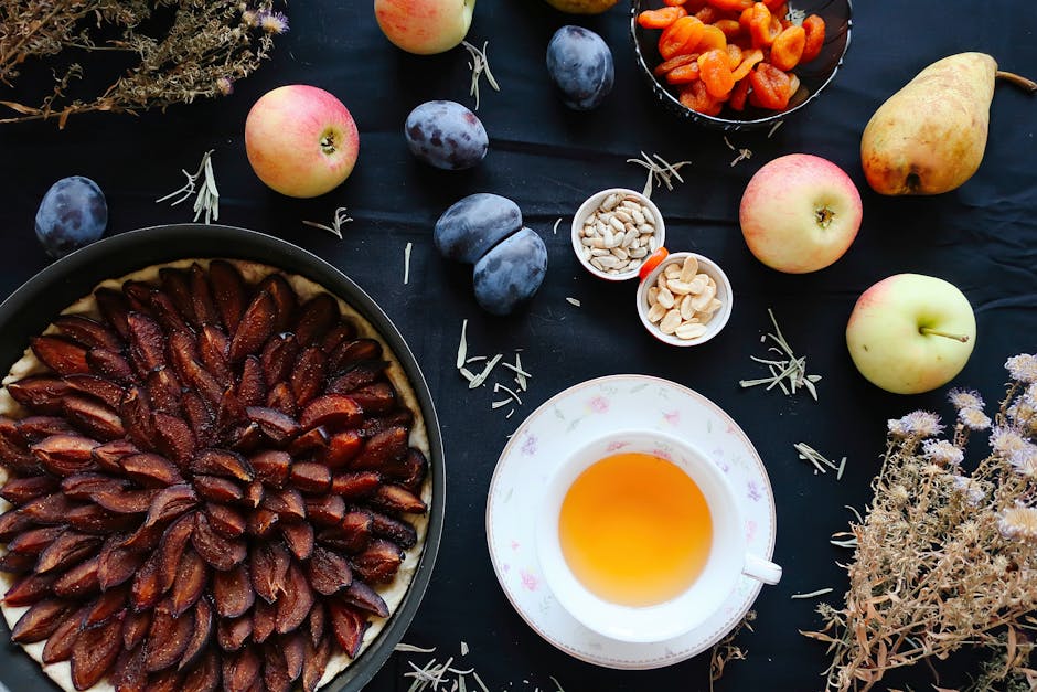 Kandisert gulrotroseterte med nøtter og tørket frukt