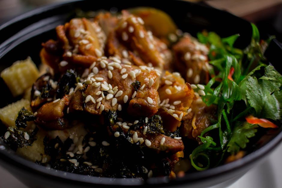 Kyllingstrimler med sesam og provence-urter