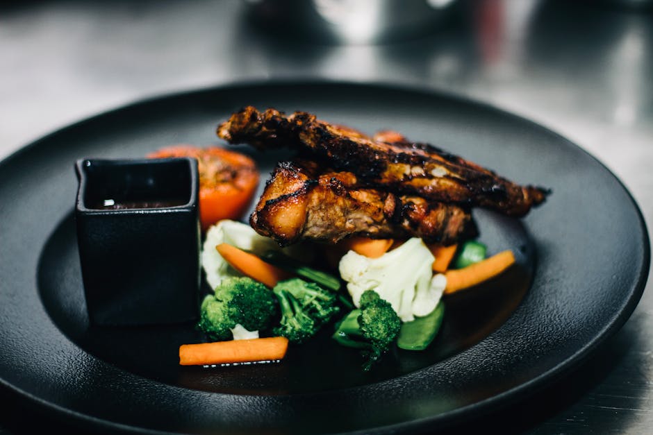 Grillet breiflabb med blomkål og tomatsaus