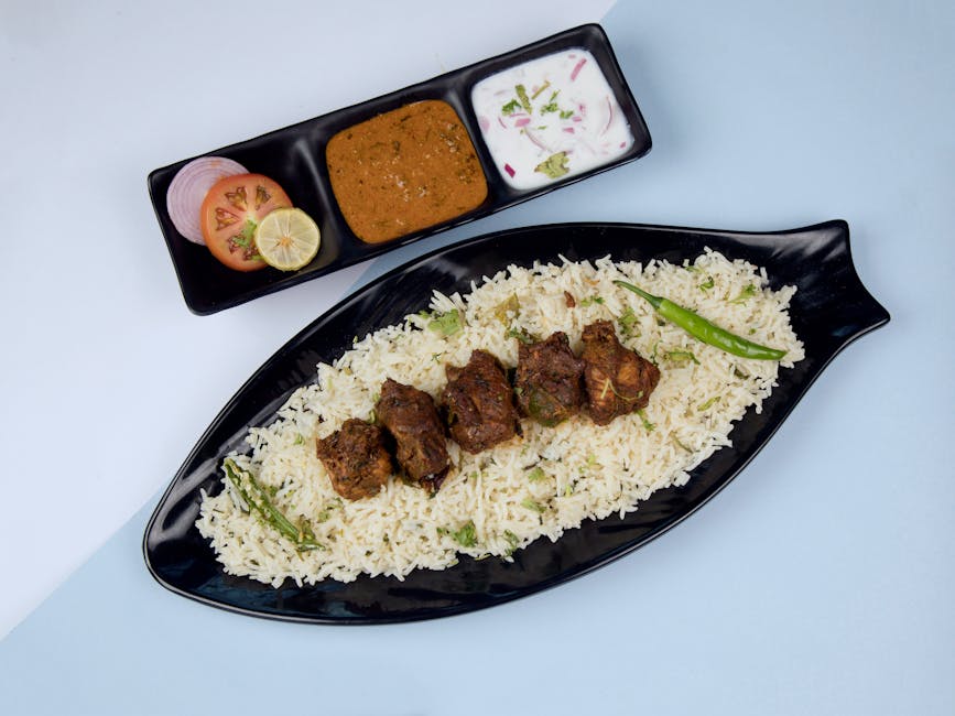 Krydret lammerygg med kokosris og bønner