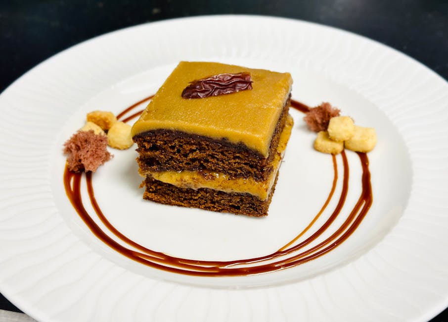 Doboskake med sjokolade og karamell