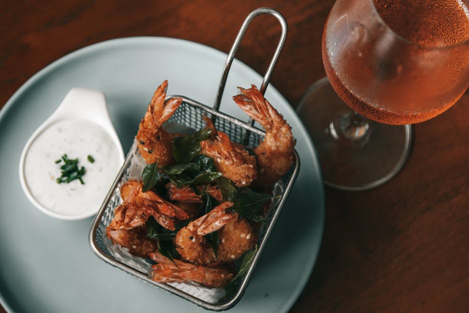 Sauterte reker med hvitvin og urter