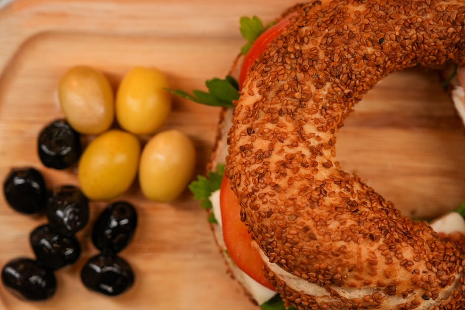 Friterte bagels med olivenolje