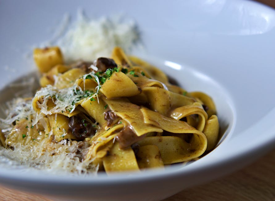 Pasta med sopp og artisjokker