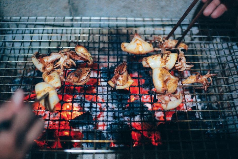 Vietnamesisk grillet blekksprutsalat