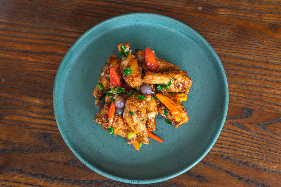 Krydret kylling med oliven og hvitvin