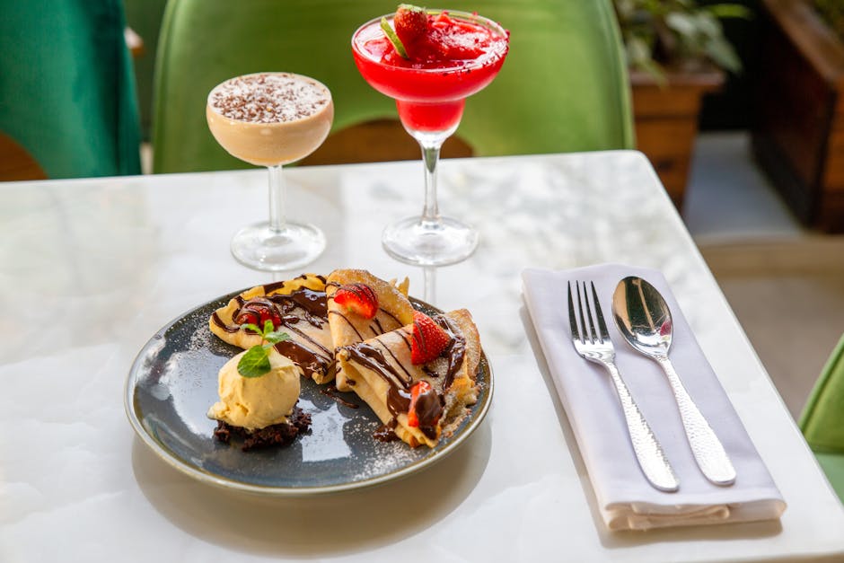 Limoncello og iskrem med biscotti