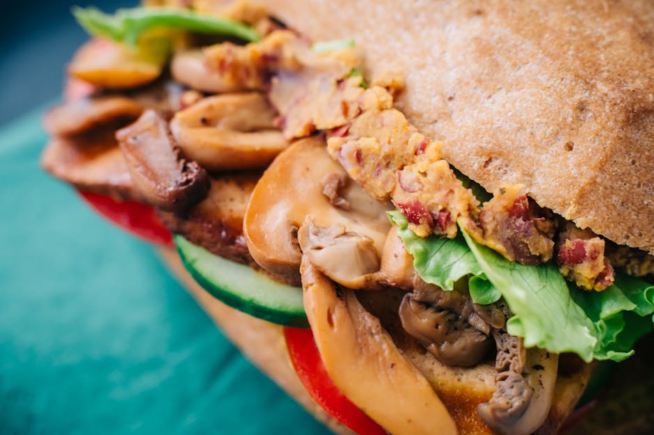 Italiensk "sub" med Portobello-sopp (uten brød)