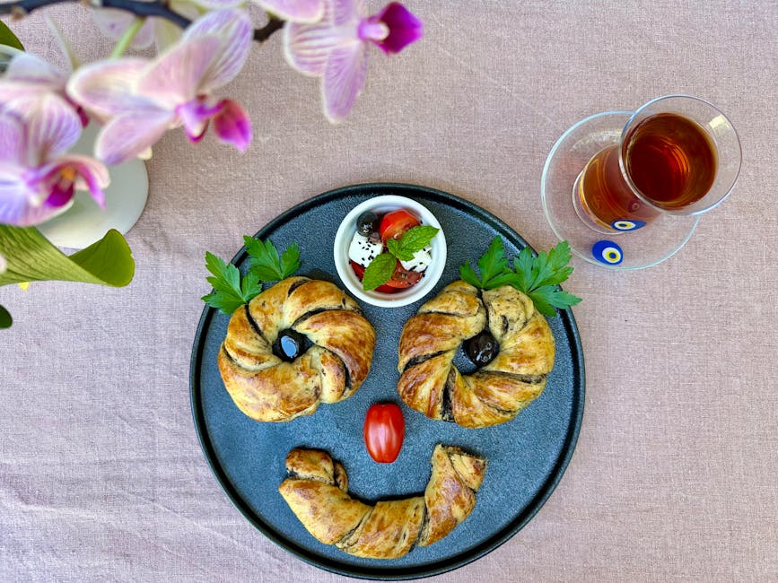 Sprø croissanter med soppfyll