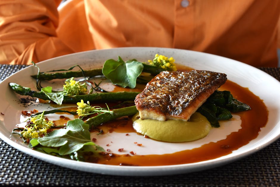 Mahi Mahi med asparges og mandelsaus