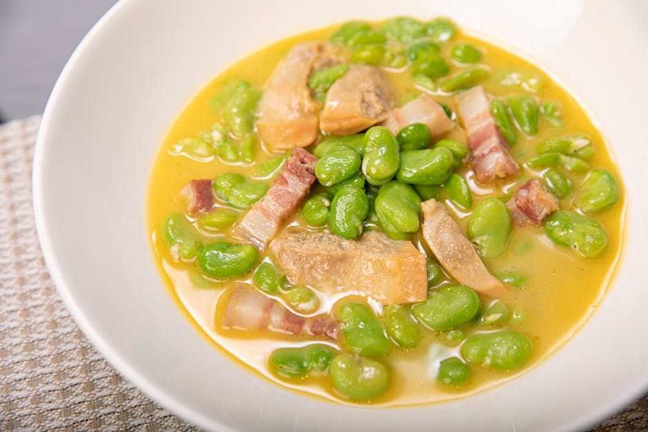 Limabønner med bacon og tomat
