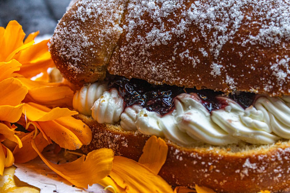 Brød med rødvin og sukker