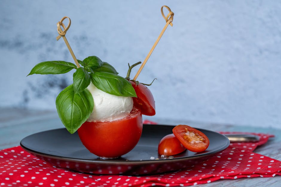 Caprese-salatbiter med endive