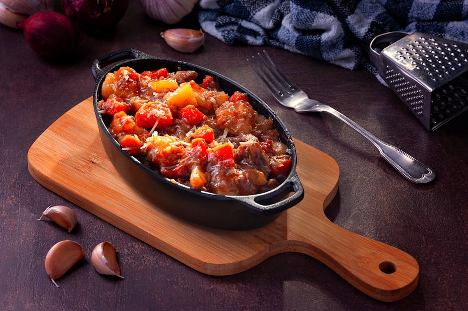 Italiensk svinekjøtt- og grønnsaksstuing