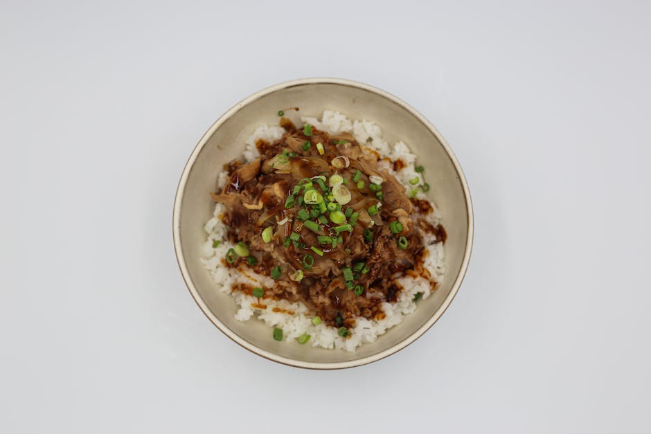 Stormy ris med peanøtter og vårløk