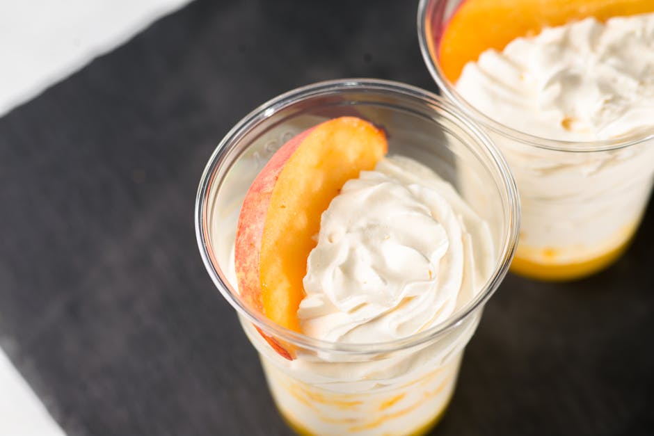 Fersken Melba Split