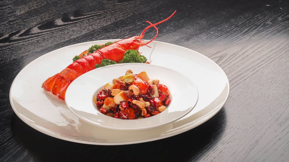 Frisk hummerceviche med radicchio