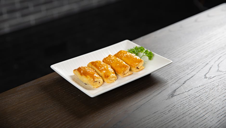 Svinekjøttpuffer med char siu-fyll