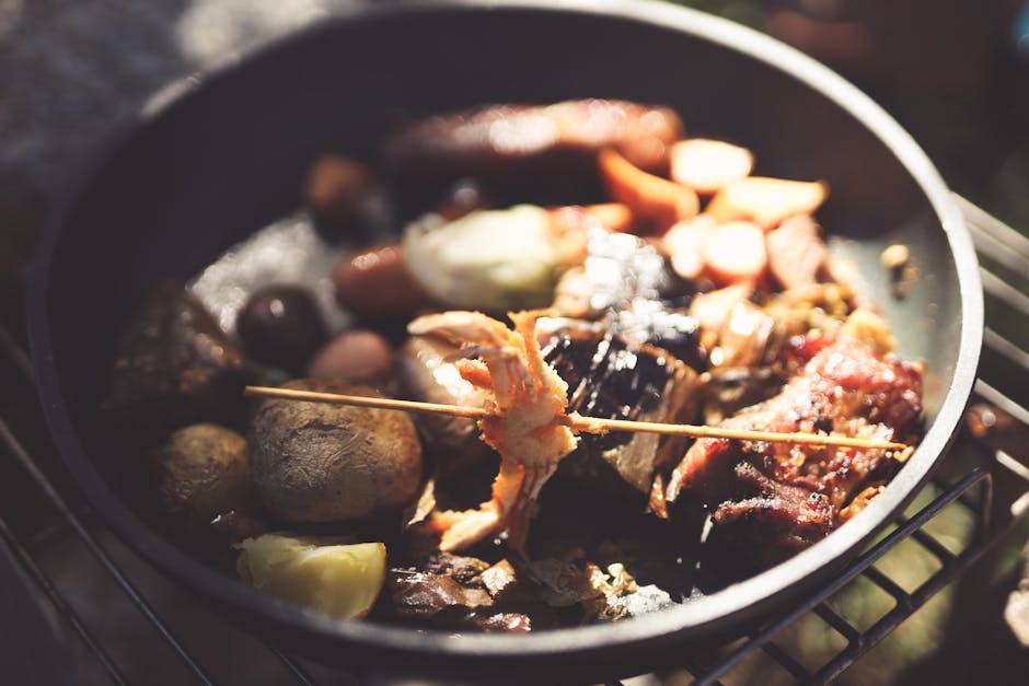 Pølsegryte med squash og tranebær