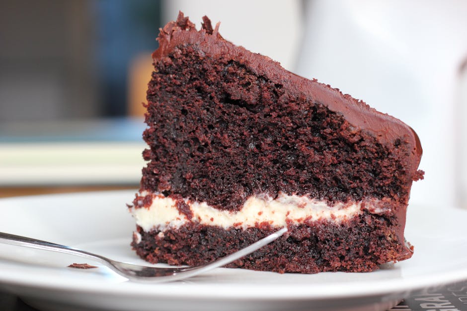 Mørk sjokoladekake med peppermynte-ganache