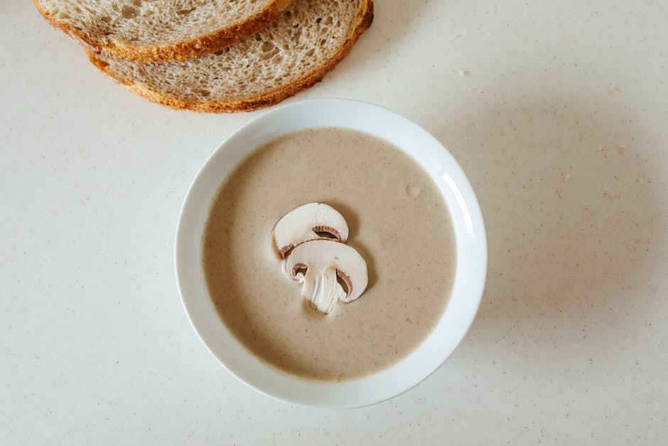 Kremet porcinisuppe med parmesan