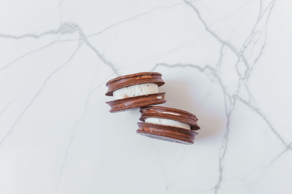 Sjokoladekjeks med peanøttsmørfyll