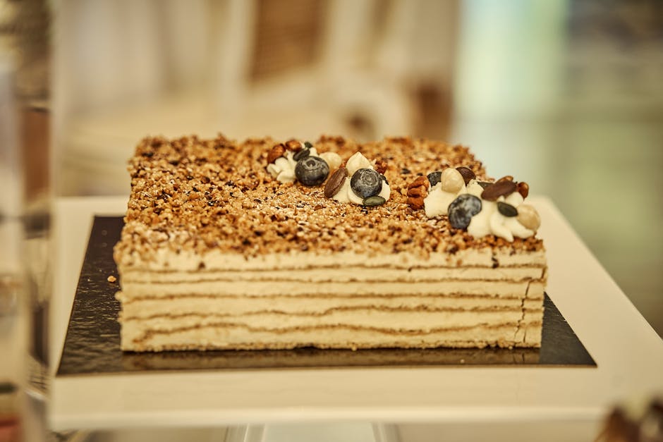 Klassisk blåbærkake med saftig fyll