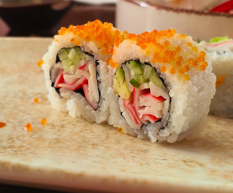 Kremete krepskjøttruller med cocktailsaus