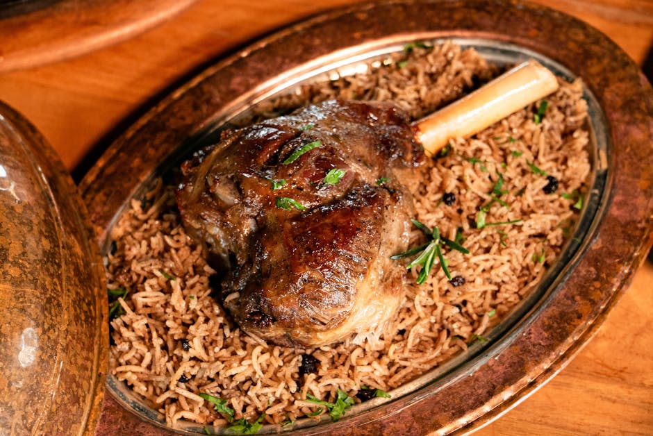 Benfritt lammelår med gresk fyll