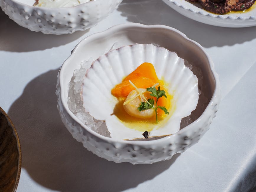 Nantucket kamskjell crudo