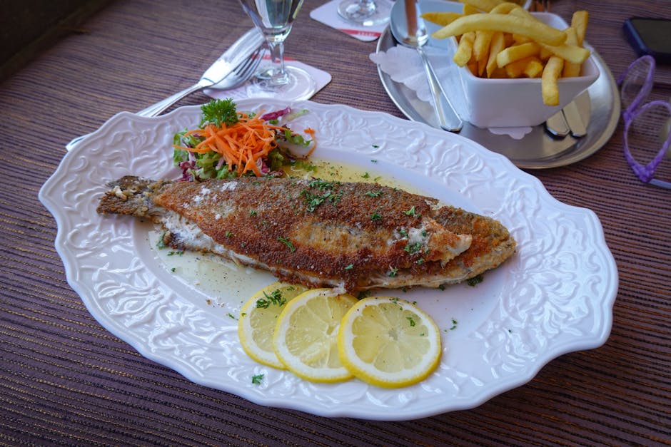 Grillet ørret med urter og sitrus- og nøttedressing