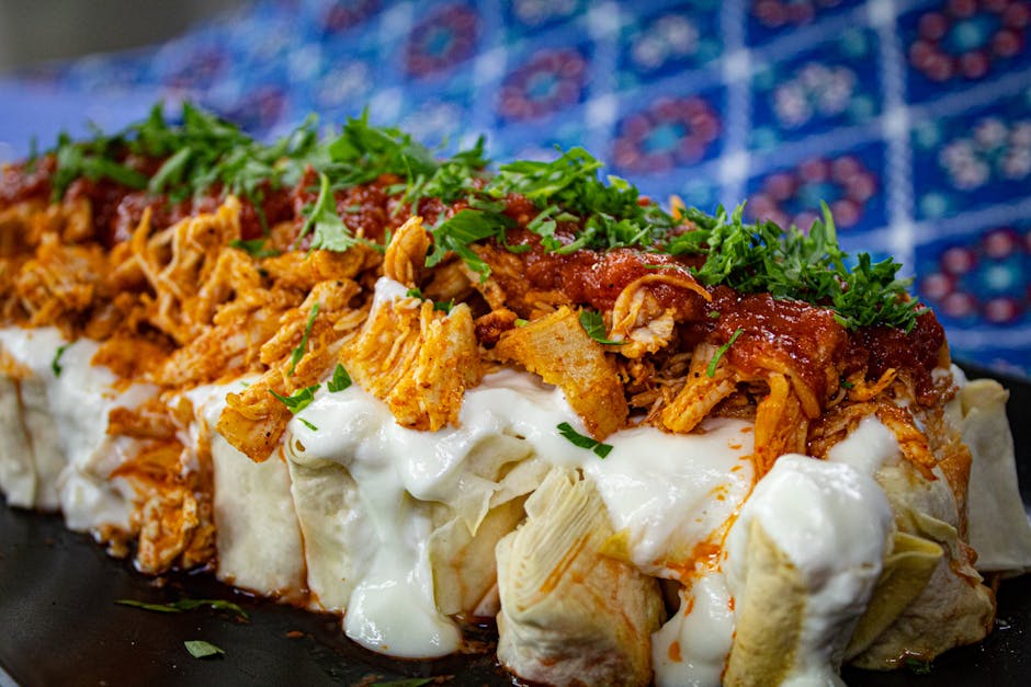 Kremet kyllingenchiladas Suizas