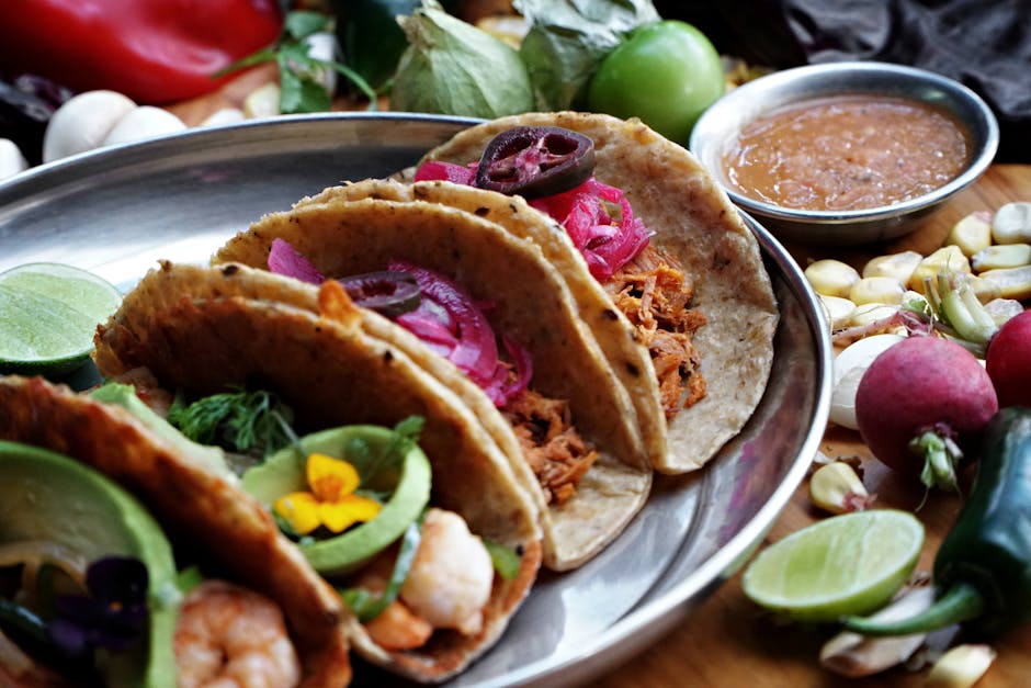 Braserte svinetacos med hjemmelagde tortillas og salsa verde
