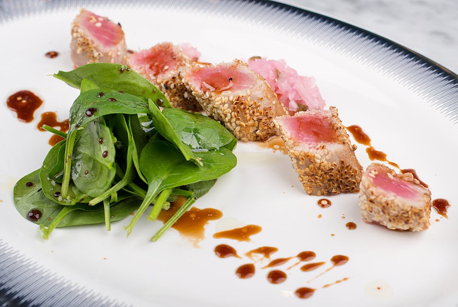 Tunfisksteak med pepper og pak choi