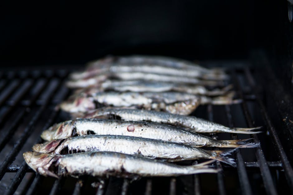 Grillede sardiner med San Pedro-barbequesaus