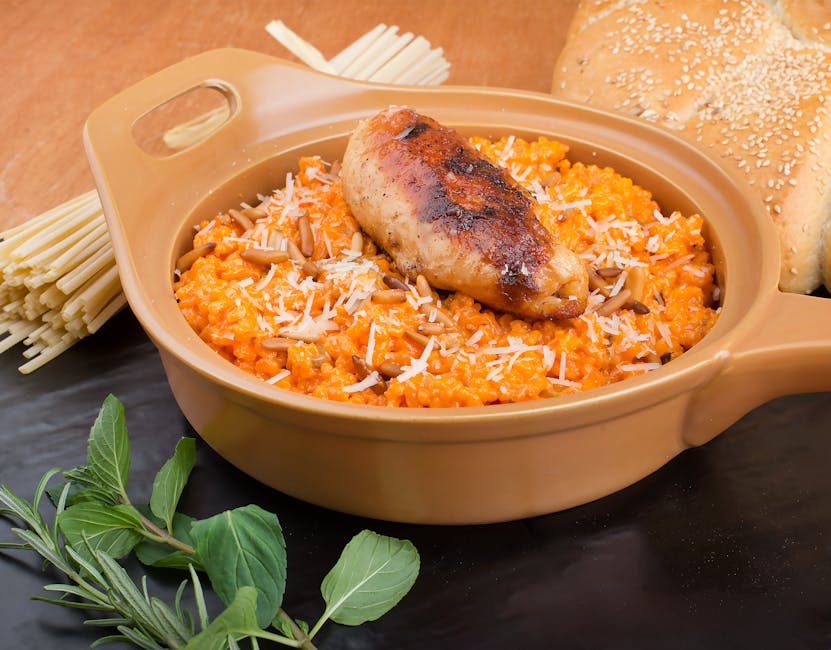 Italiensk kylling og ris med parmesan