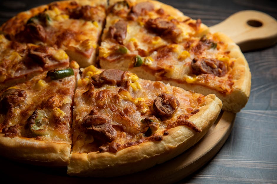 Pizza med kalkun og stuffing (Takkefest-pizza)