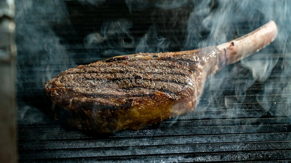 Ribeye-steak med svart olivenvinaigrette