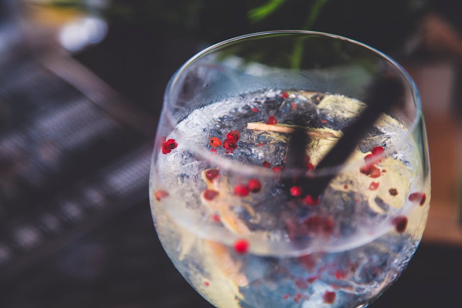 Tranebær- og appelsin-vodka tonic med kanel