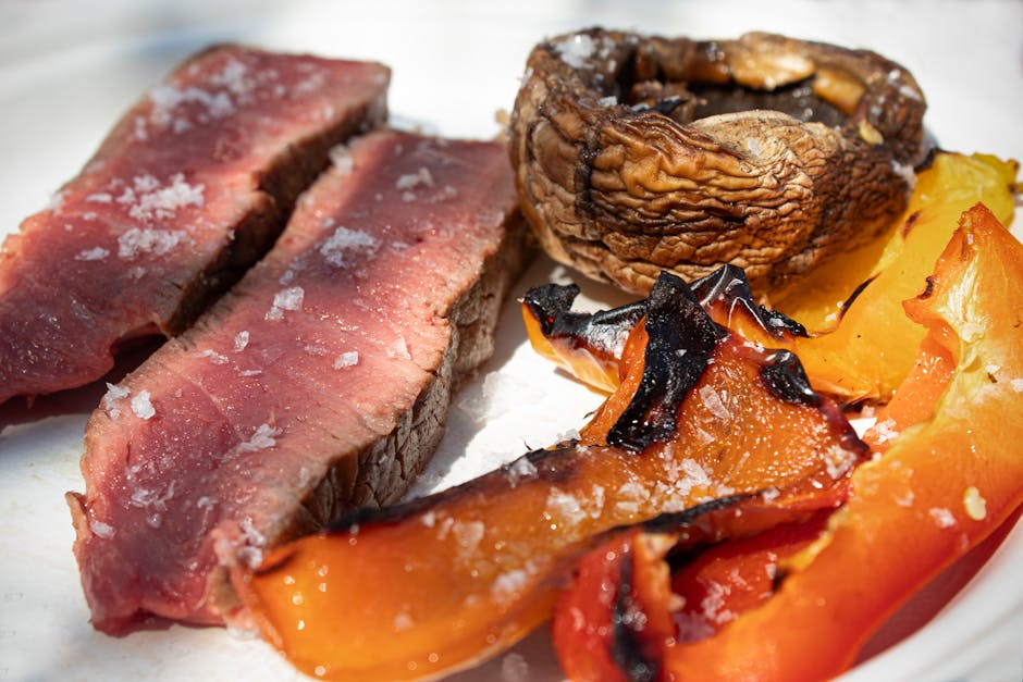 Grillet flankestek med peperonata