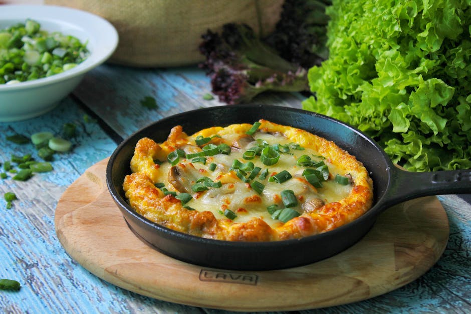 Mini frittatas med skinke og ost