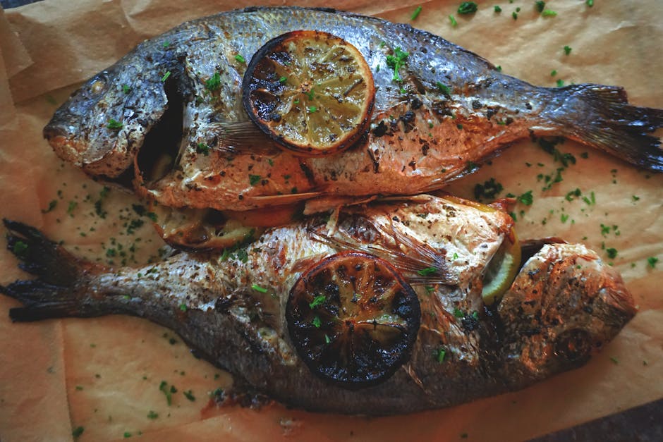 Grillet blåfisk med sitron og urter