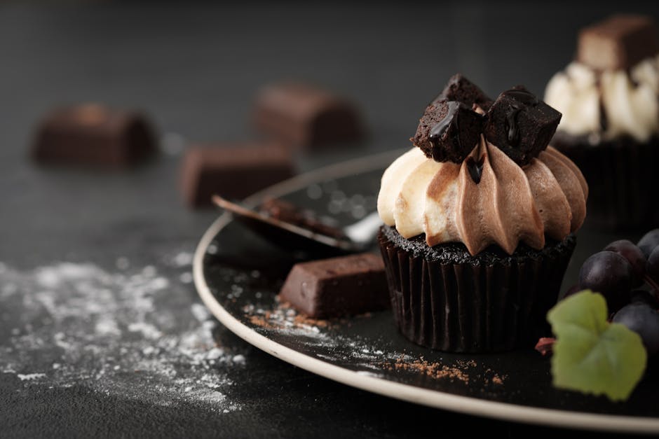 Saftige brownie-cupcakes