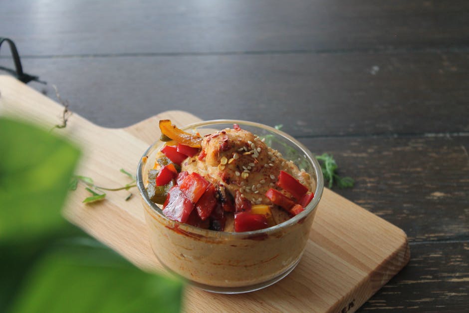 Kremete grits med ovnsbakte grønnsaker og hasselnøttsmør