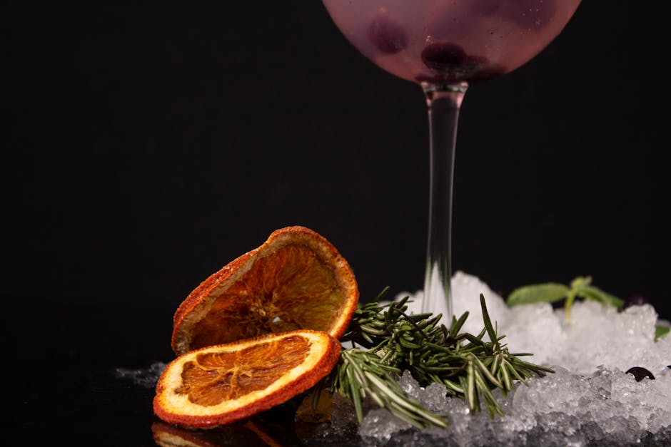 Bourbon- og tranebærcocktail
