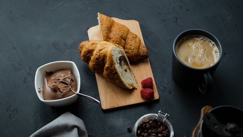 Sjokoladecroissant brødpudding